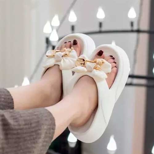 دمپایی زنانه آوین رنگ سفید